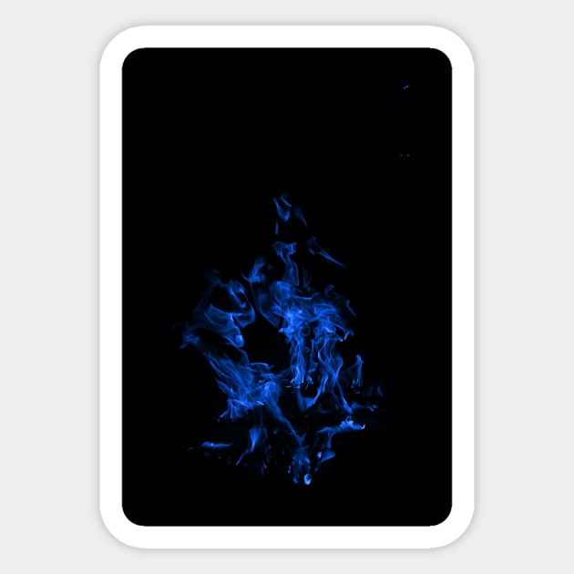 Blue Ring of Fire Sticker by Faishal Wira